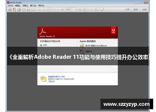 《全面解析Adobe Reader 11功能与使用技巧提升办公效率》